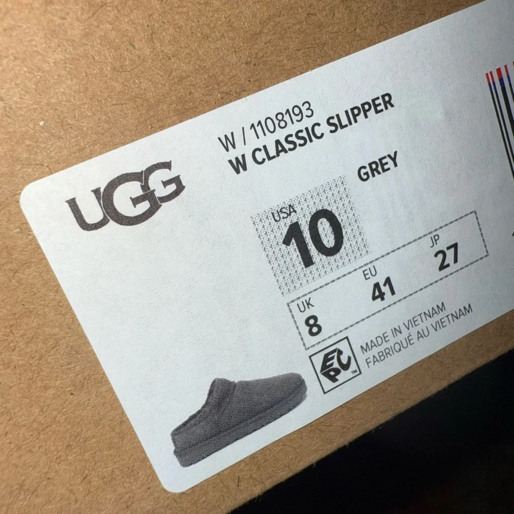 UGG Gray Suede Slip-On Shoes - Picture 6 of 6